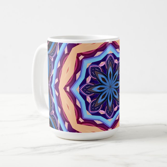 Colorful Mandala Kaffeetasse (Vorderseite Links)