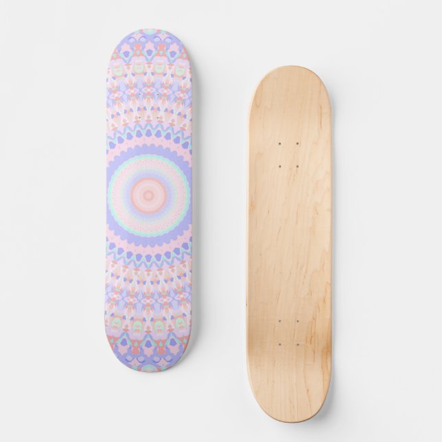 Colorful Mandala Skateboard (Vorderseite)