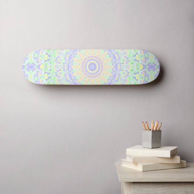 Colorful Mandala Skateboard (Wandkunst (Horz))