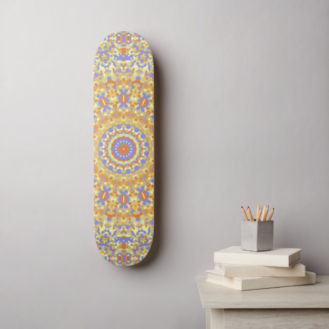 Colorful Mandala Skateboard (Wandkunst)
