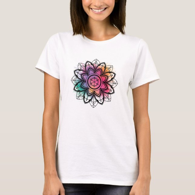 Colorful Mandala T-Shirt (Vorderseite)