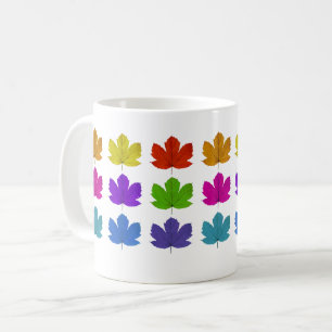 Colorful maple leaves kaffeetasse
