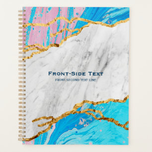 Colorful marble gold veins planer