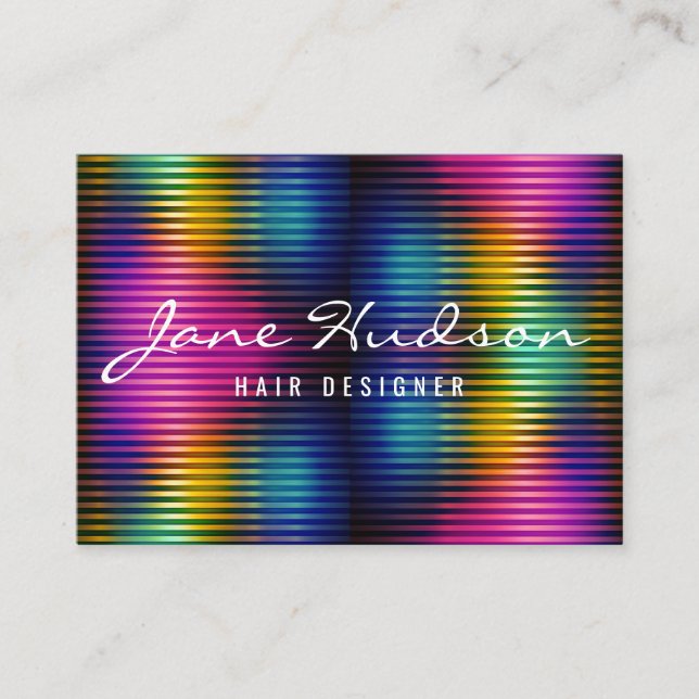 Colorful Minimalist Elegant Design Business Card Visitenkarte (Vorderseite)