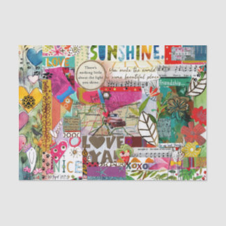 Colorful Mixed Media Inspirational  Seidenpapier