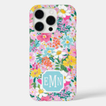 Colorful Modern Garden Monogrammed