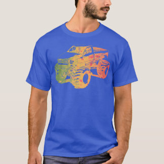 Colorful Monster Truck Art  T-Shirt