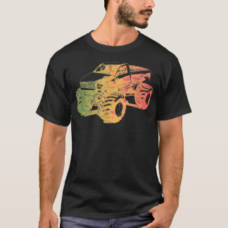 Colorful Monster Truck Art T-Shirt