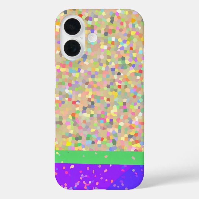 Colorful Mosaic Two-Tone Case-Mate iPhone Hülle (Rückseite)