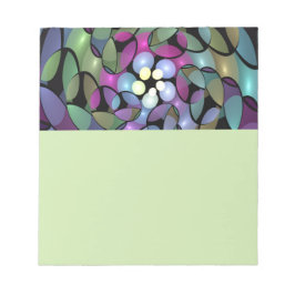 Colorful Movements Abstract Striking Fractal Art Notizblock