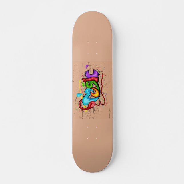 Colorful Music Graffiti Skateboard (Vorne)