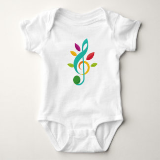 Colorful Music Note Baby Bodysuit – Nature Inspire Baby Strampler