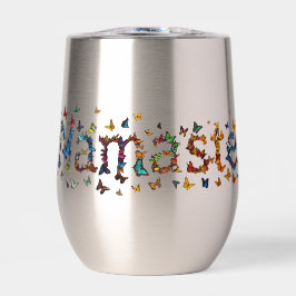 Colorful Namaste Butterflies - Graphic Yoga Art