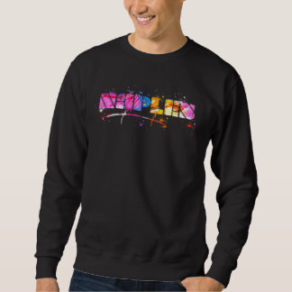 Colorful Naples Lettering  Watercolor Naples Sweatshirt