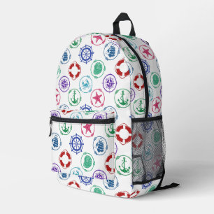 Colorful Nautical Bedruckter Rucksack