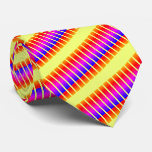 Colorful Neck Tie Neon Colors Rainbow Krawatte