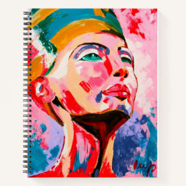Colorful Nefertiti Notizbuch