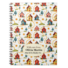 Colorful Neighborhood Houses Realtor Notizblock