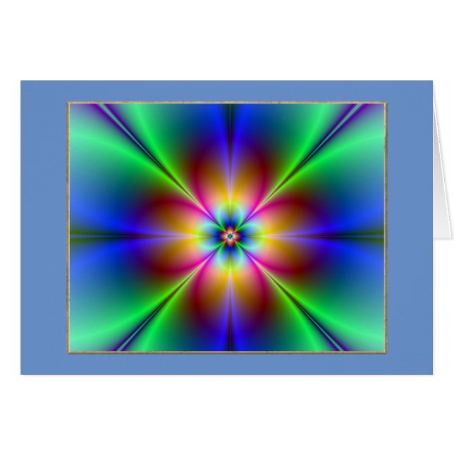 Colorful Neon Daisy (Vorderseite (Horizontal))
