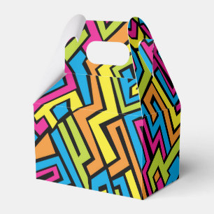 Colorful Neon Graffiti Street Art Pattern Geschenkschachtel