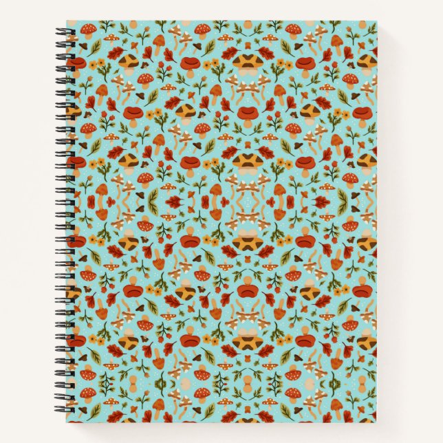 Colorful notebook with a detailed floral pattern notizbuch (Vorderseite)