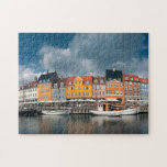 Colorful Nyhavn Waterfront Kopenhagen Dänemark Puzzle<br><div class="desc">Dieses atemberaubende Puzzle im Stadtthema besticht durch das wunderschöne Kanalufer von Nyhavn in Dänemark. #nyhavn #jigsawpuzzle #stockingstuffs #games</div>