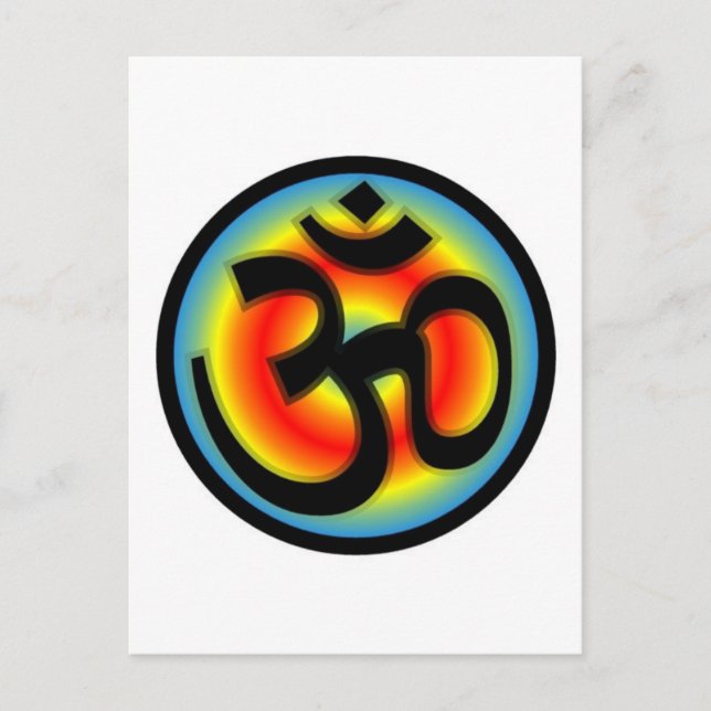 Colorful_Om Postkarte (Vorderseite)