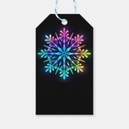 COLORFUL OMBRE WINTER HOLIDAY SNOWFLAKE GESCHENKANHÄNGER