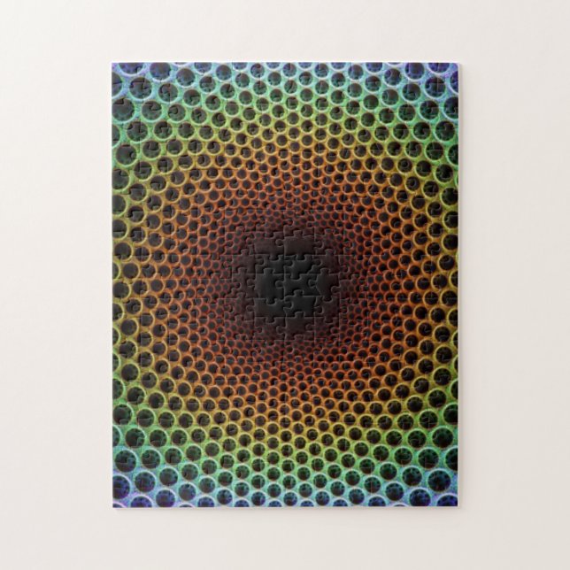 Colorful Optical Illusion - very challenging Puzzle (Vertikal)