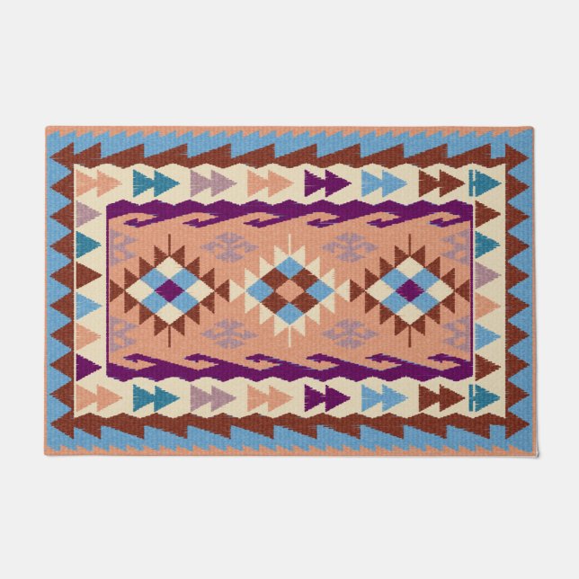 Colorful Oriental Kilim Rug Fußmatte (Vorderseite)
