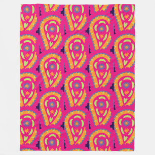 Colorful Paisley Fleecedecke