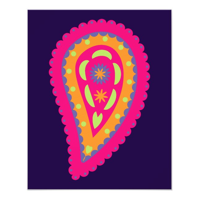 Colorful Paisley Fotodruck (Vorne)