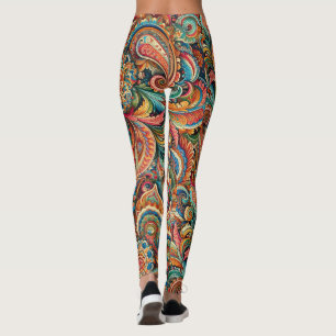 Colorful Paisley Leggings