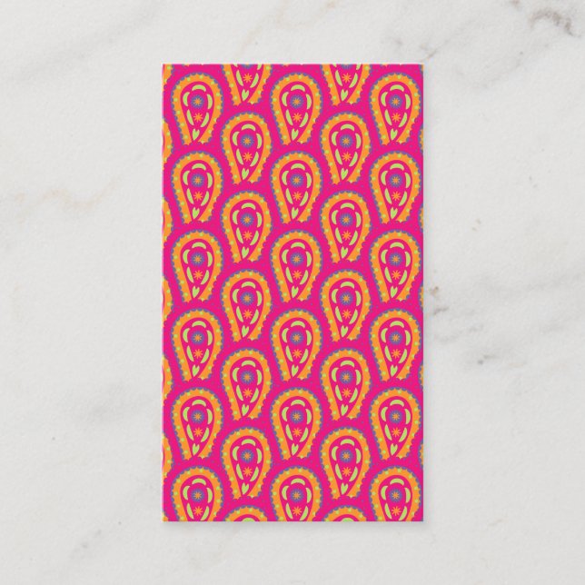 Colorful Paisley Rabattkarte (Vorderseite)