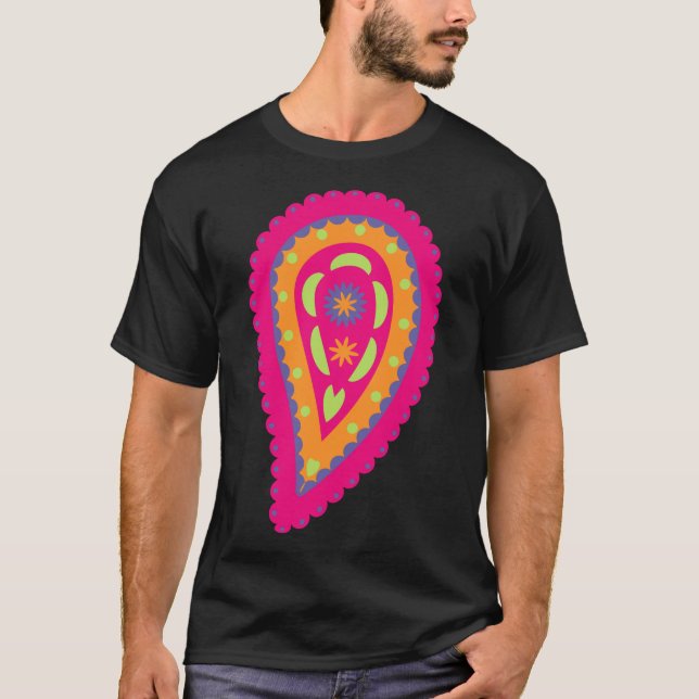 Colorful Paisley T-Shirt (Vorderseite)