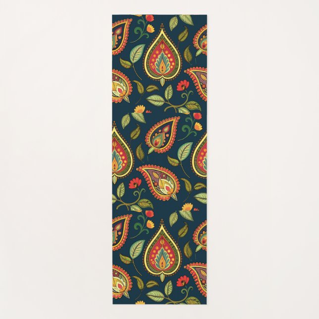 Colorful Paisley Yoga Mat Yogamatte (Vorderseite)