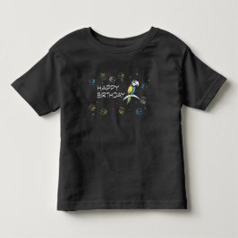 Colorful Parrot Birthday lovely baby Kleinkind T-shirt