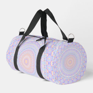 Colorful Pastel Boho Eclectic Funky Hippie Mandala Duffle Bag