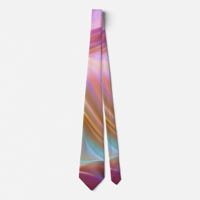 Colorful Pastel Silk Krawatte (Vorderseite)