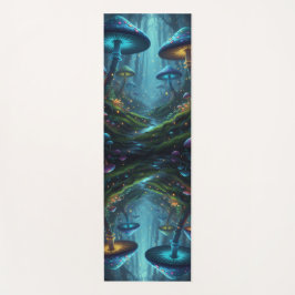 Colorful Peaceful Mushrooms Yogamatte