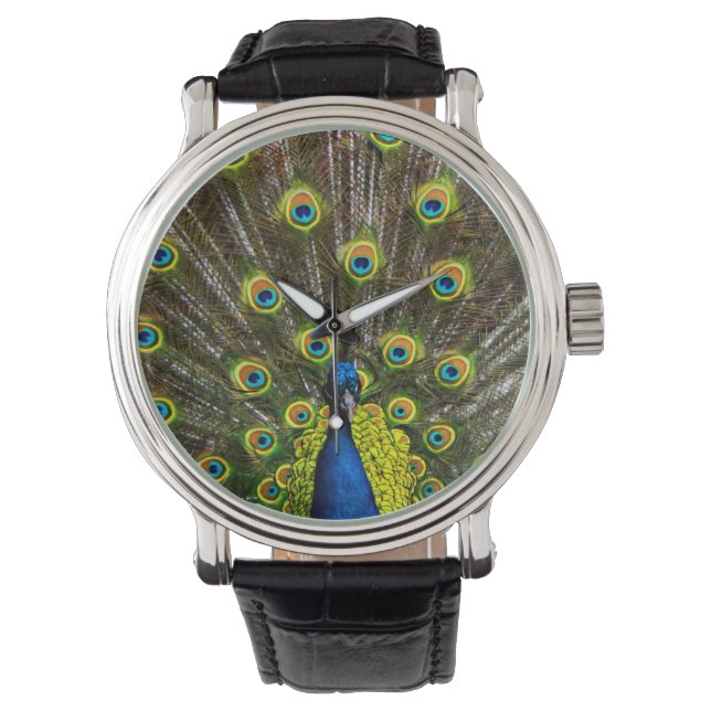 Colorful peacock armbanduhr (Vorderseite)