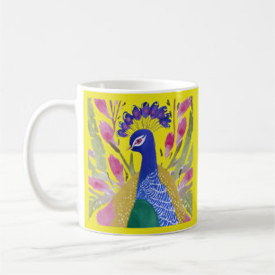 Colorful Peacock Kaffeetasse