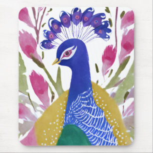 Colorful Peacock Mousepad