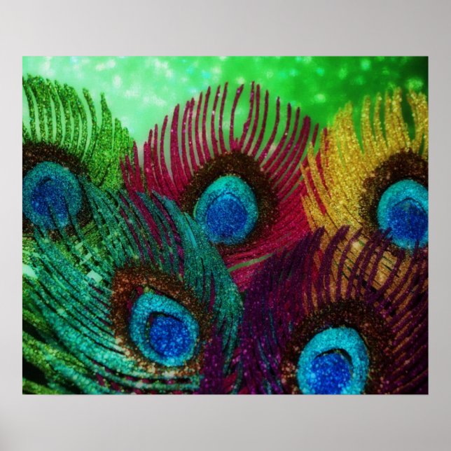 Colorful Peacock Poster (Vorne)