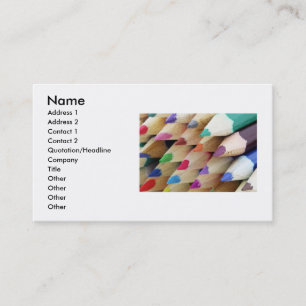 Colorful Pencies Business Card Visitenkarte