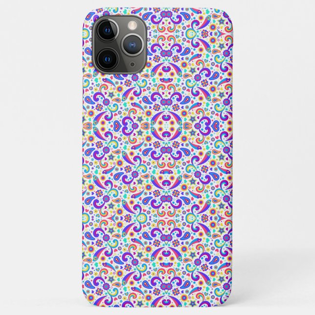 Colorful phone case with an intricate floral  (Rückseite)