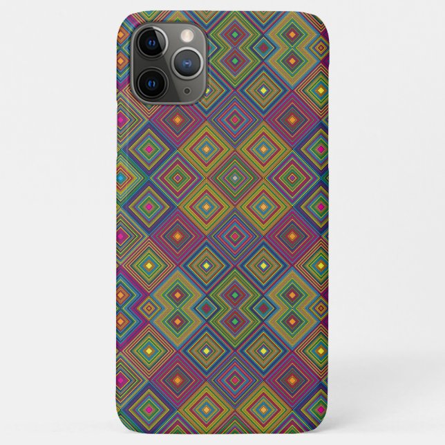 Colorful phone case with intricate geometric  (Rückseite)
