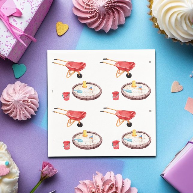 Colorful Playground Birthday Party Serviette (Von Creator hochgeladen)