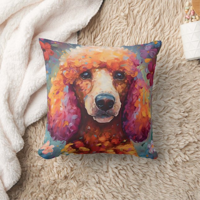 Colorful Poodle Kissen (Decke)