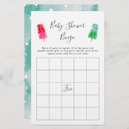 Colorful Popsicle Baby Shooter Bingo Game